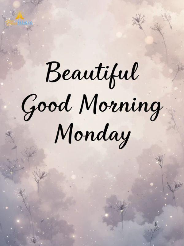 Beautiful Good Morning Monday Blessings
