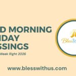Good Morning Monday Blessings