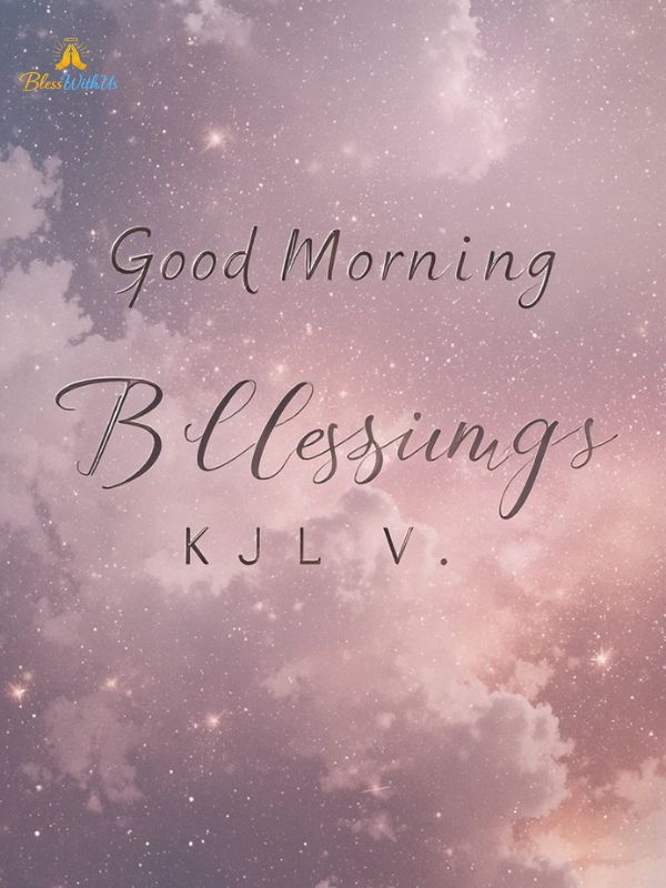 Good Morning Tuesday Blessings KJV