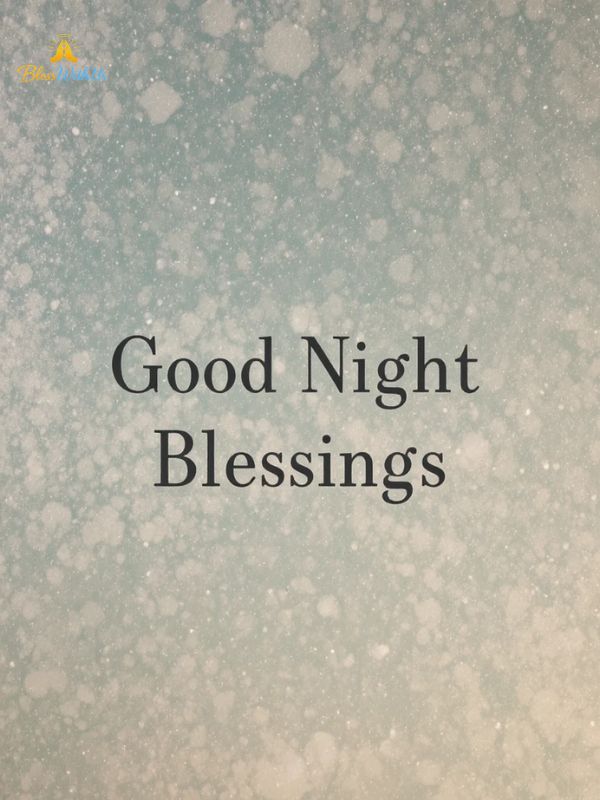 Good Night Blessings Bible Verse