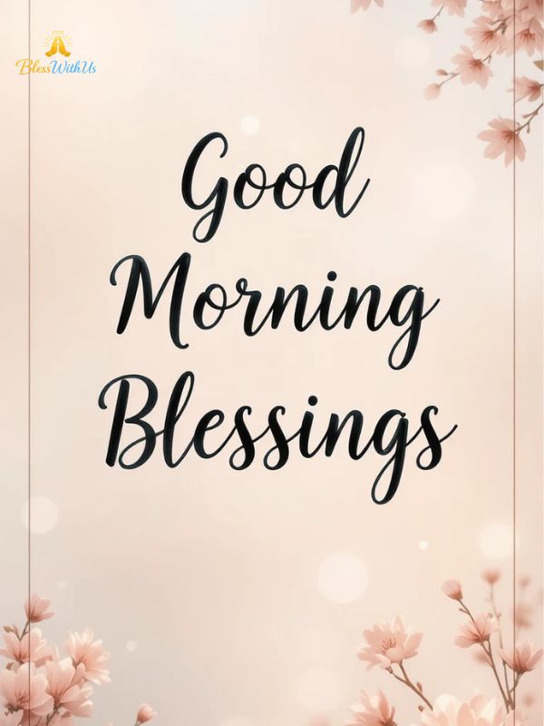 Inspirational Good Morning Monday Blessings