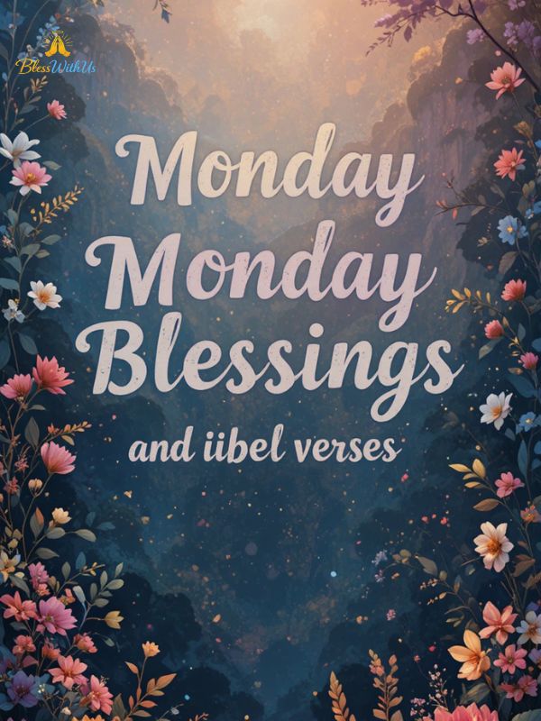 Monday Blessings and Bible Verses