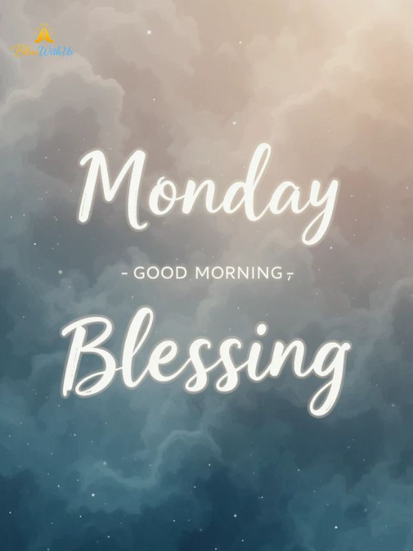 Monday Good Morning Blessing
