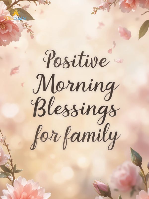 Positive Good Morning Blessings for Family