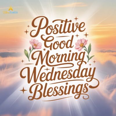 POSITIVE GOOD MORNING WEDNESDAY BLESSINGS