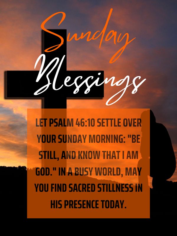 Sunday Morning Blessings Bible Verse