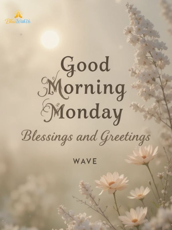 Sweet Good Morning Monday Blessings and Greetings