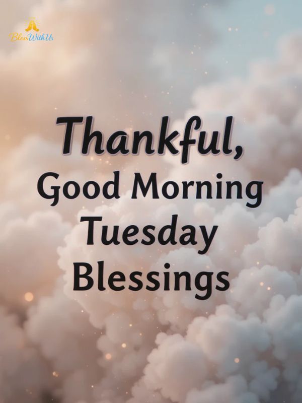 Thankful, Good Morning Tuesday Blessings