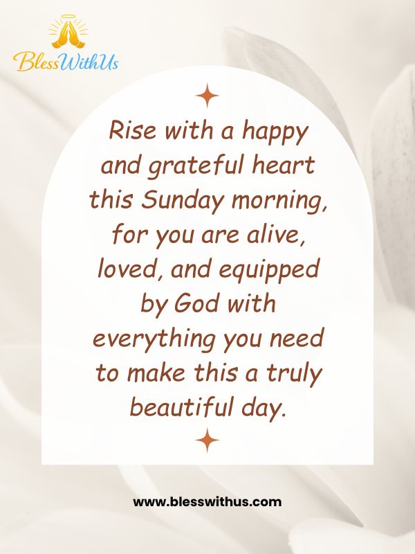Good Morning Happy Sunday, Blessings