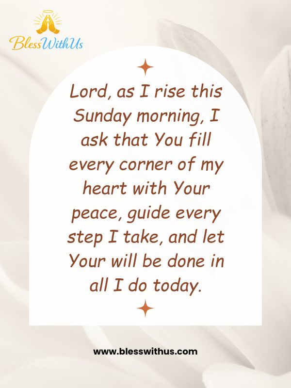 Good Morning Sunday Prayers for a Positive Start
