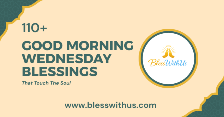 Good Morning Wednesday Blessings