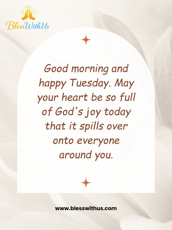 Happy Good Morning Tuesday Blessings