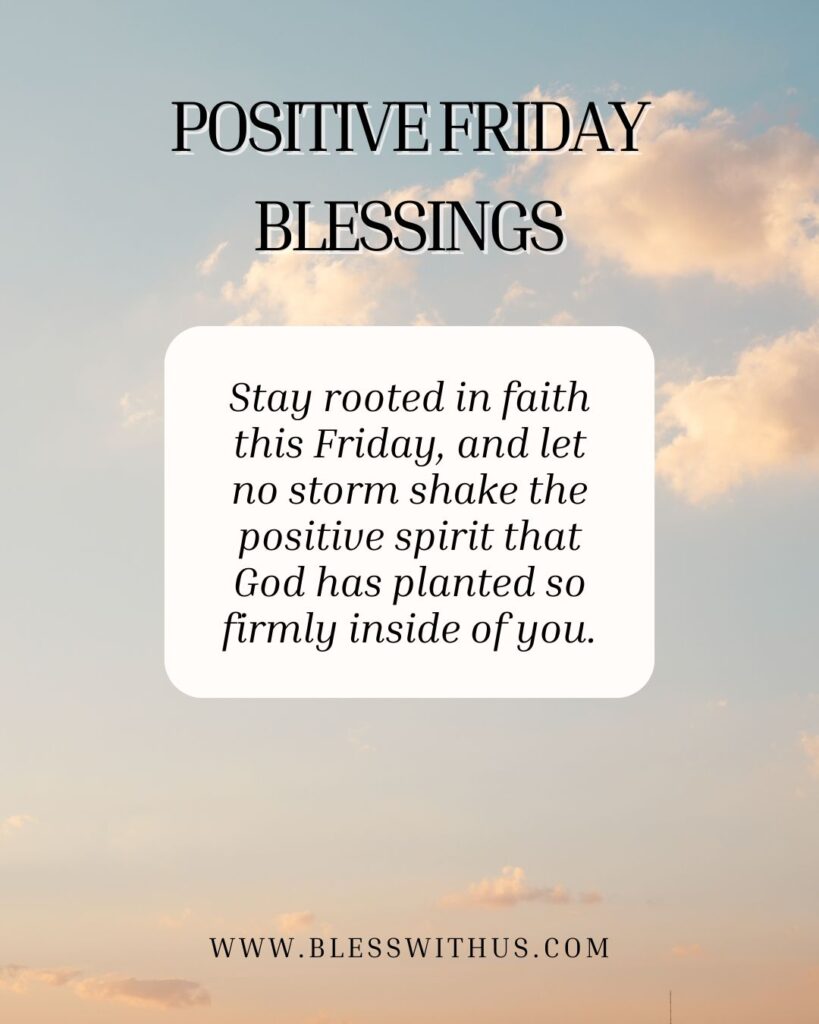 Positive Friday Blessings