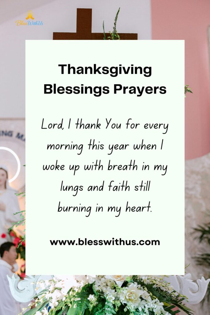 Thanksgiving Blessings Prayers