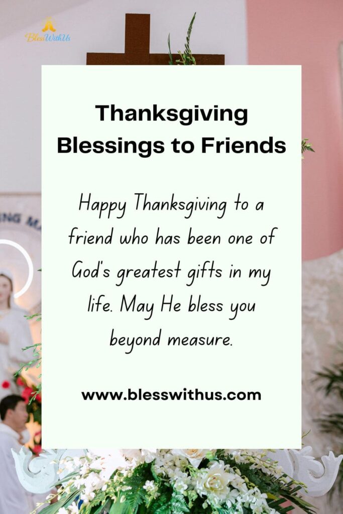 Thanksgiving Blessings to Friends