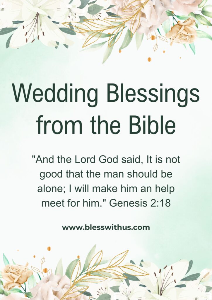 Wedding Blessings from the Bible