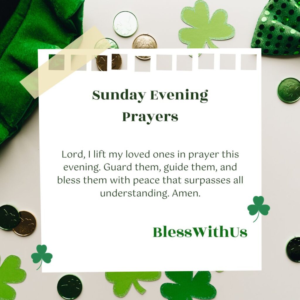 Sunday Evening Prayers