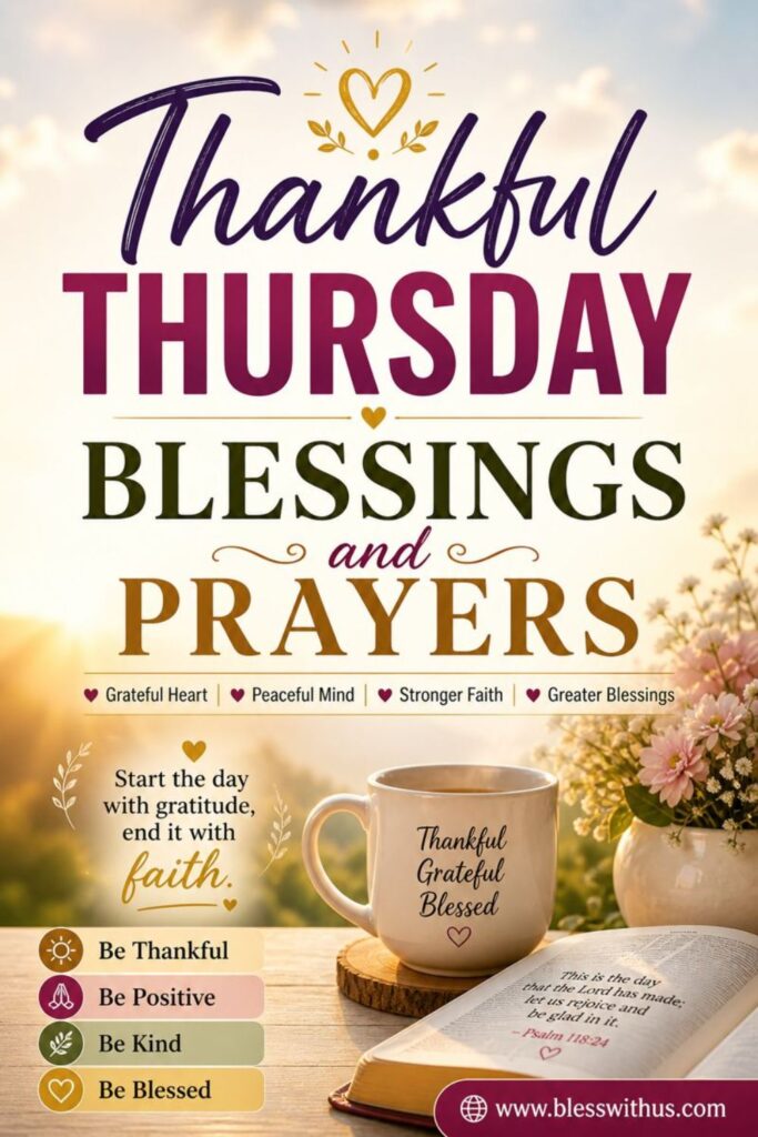 Thankful Thursday Blessings and Prayers