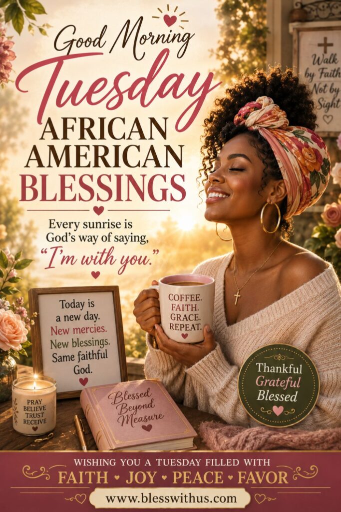 Tuesday African American Good Morning Blessings