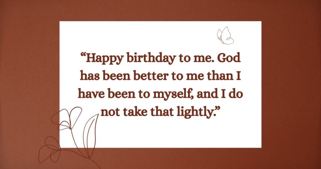 Birthday Wishes for Myself: Thanking God