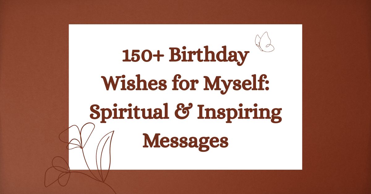 Birthday Wishes for Myself