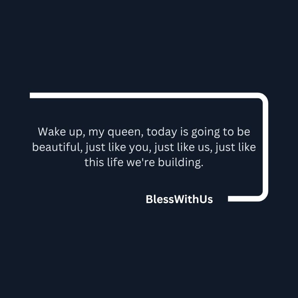 Black Good Morning Quotes for Wife
