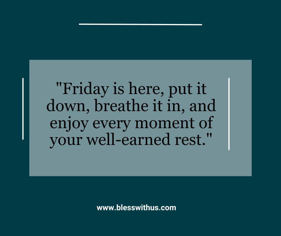 Friday New Week Blessings