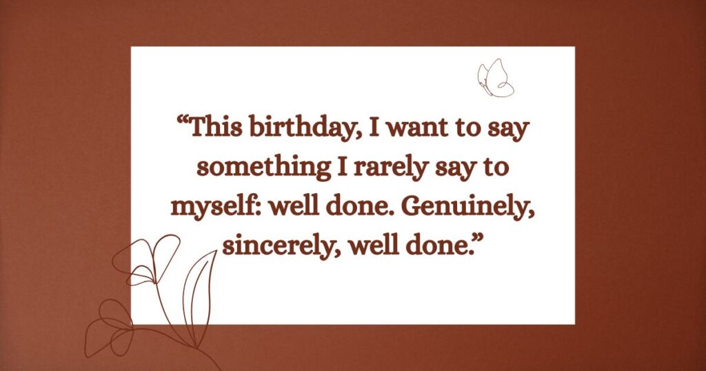 Touching Birthday Messages to Myself