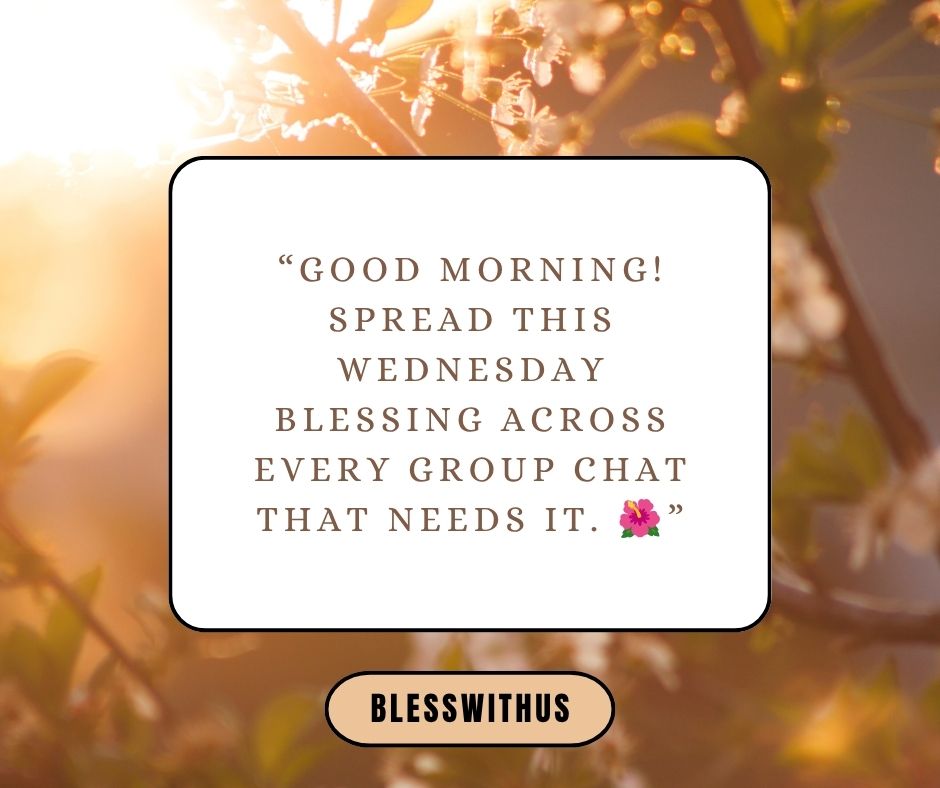 Wednesday Blessings for WhatsApp & Instagram