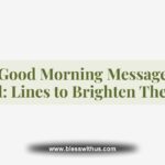 Good Morning Message To A Friend