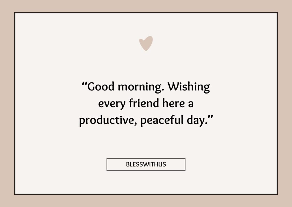 Good Morning Messages for Facebook Friends