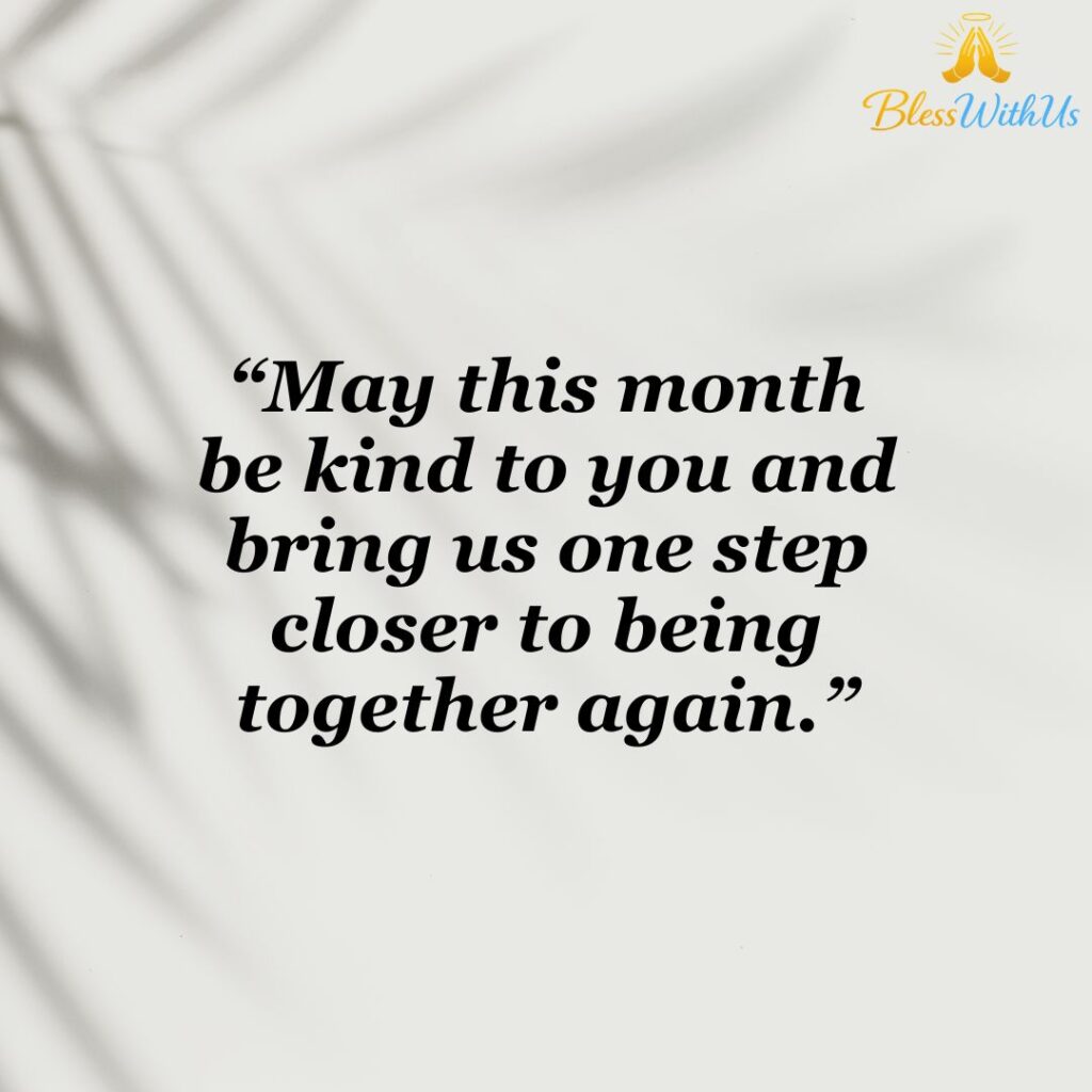 Happy New Month Message to My Love Far Away