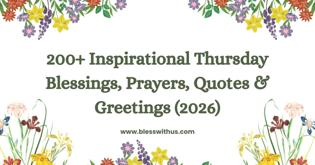 Inspirational Thursday Blessings