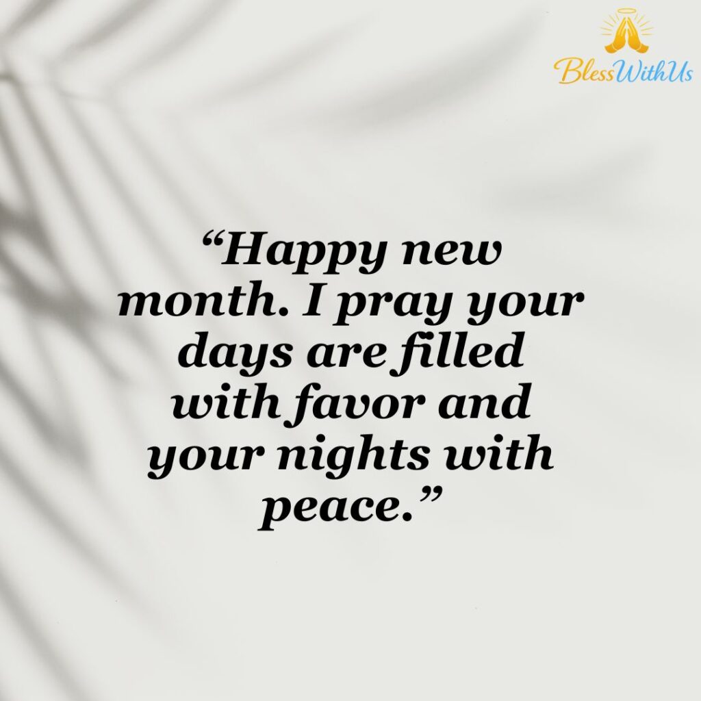 New Month Prayers and Blessings for My Love