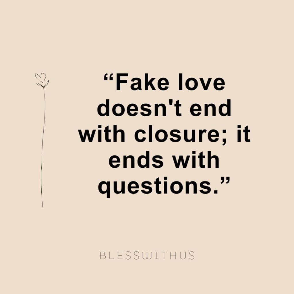 Sad Fake Love Quotes