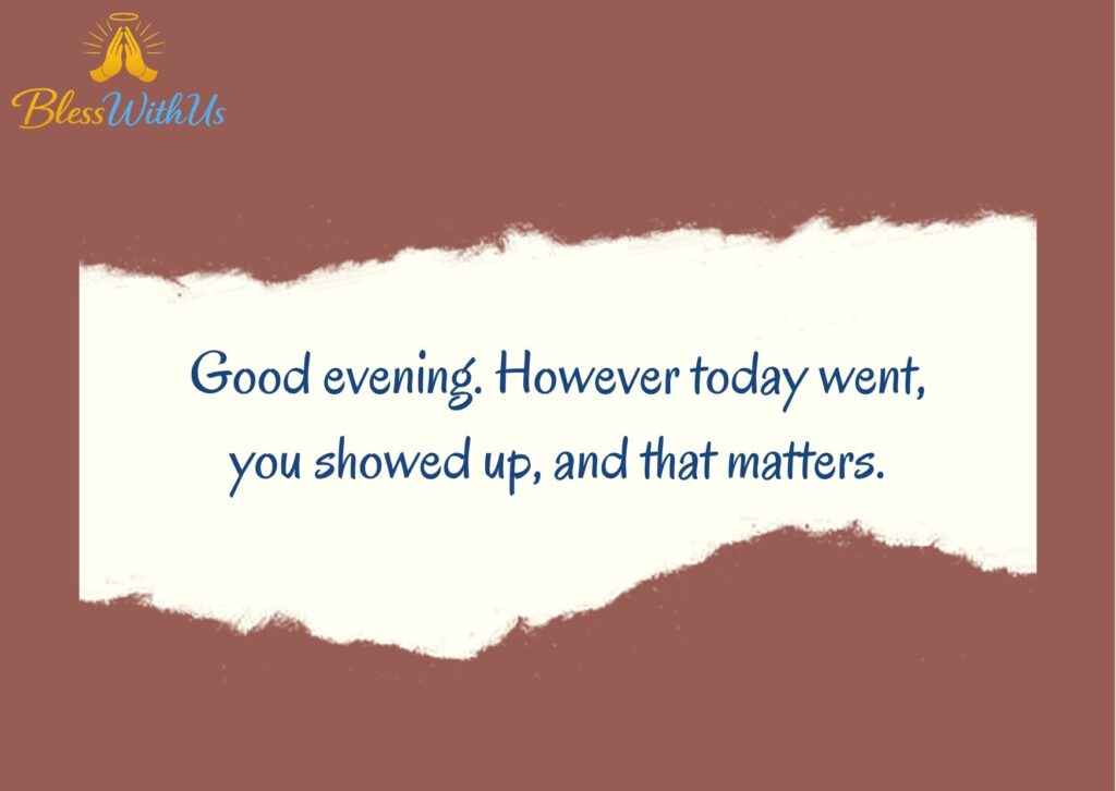 Tuesday Evening Blessings