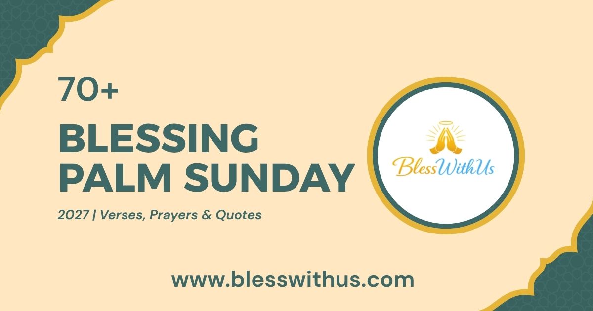 Blessing Palm Sunday