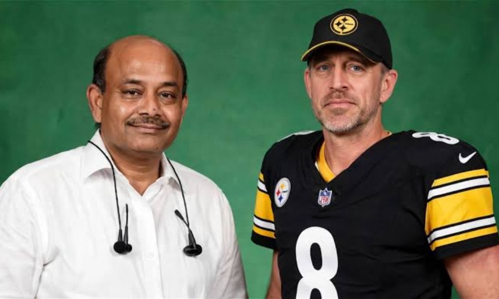 Aaron Rodgers and Radhakishan Damani