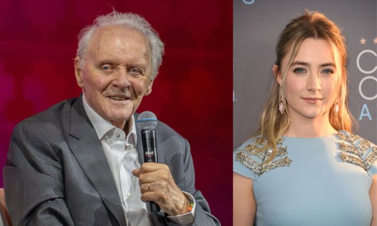 Anthony Hopkins and Saoirse Ronan