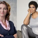 Aretha Franklin and Kathy Warden