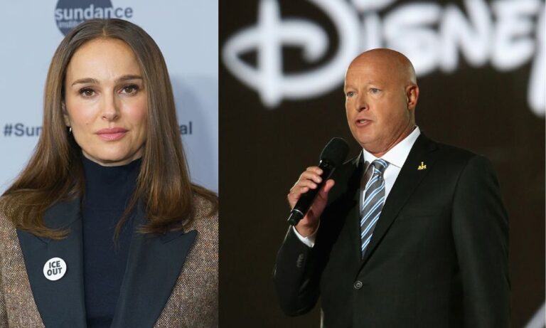 Bob Chapek and Natalie Portman