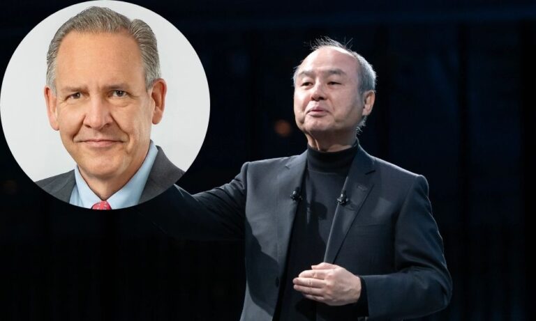Masayoshi Son and Greg Hayes