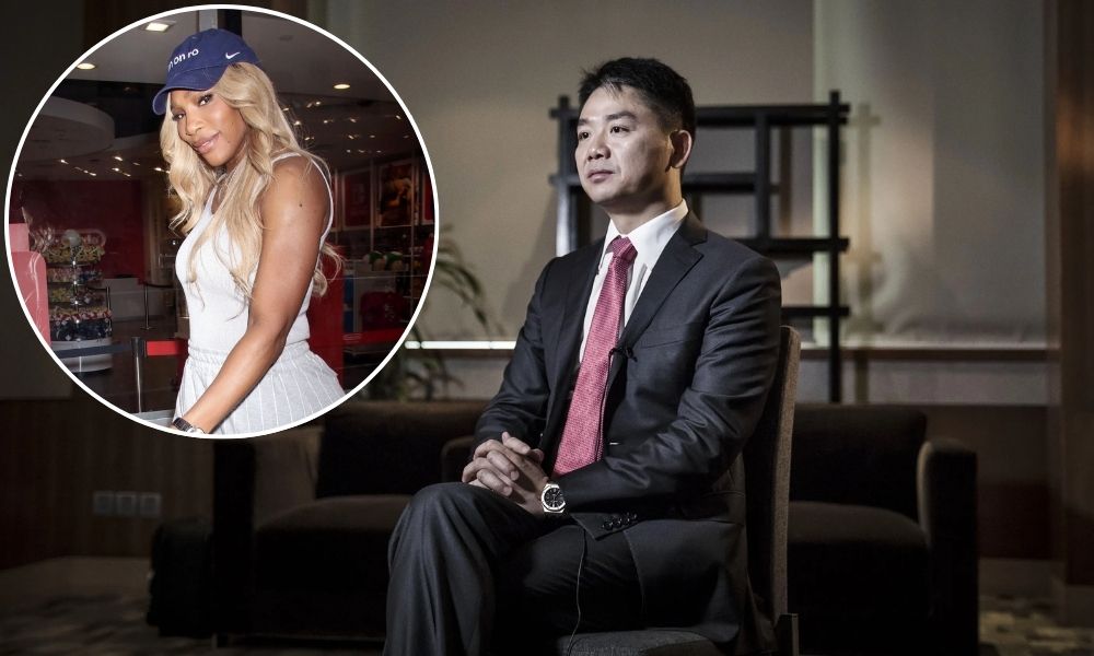 Richard Liu and Serena Williams