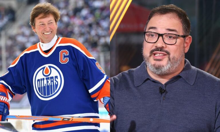 Wayne Gretzky and Miguel Patricio